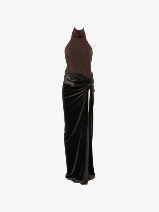 26FW 안다마네 미디 원피스 TM200149ATJP185DARKBROWN MARRONE