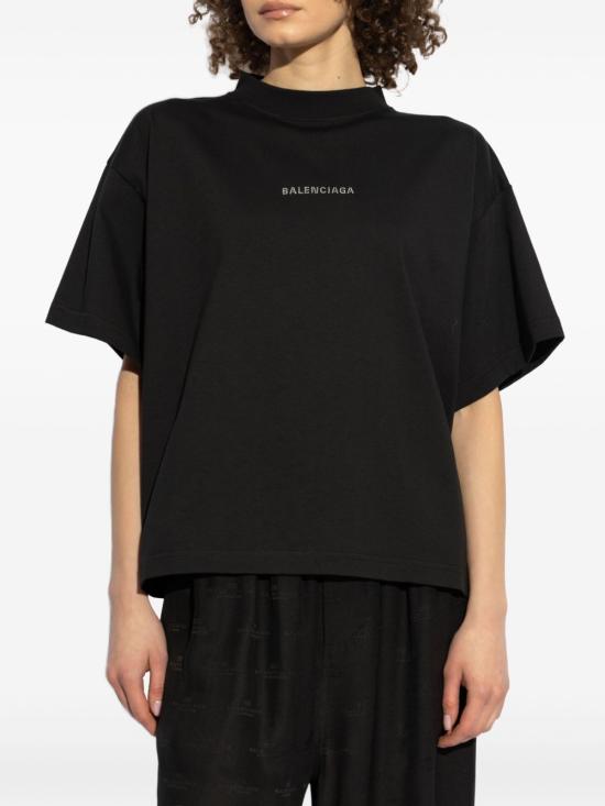 발렌시아가 반팔 티셔츠 818431 TOVJ61000 BLACK - BALENCIAGA