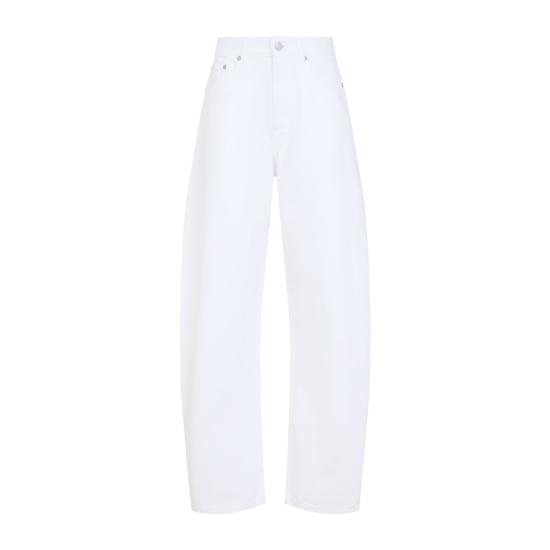 26FW 알라이아 스트레이트 팬츠 AA9P1280D027D 000 WHITE - ALAIA