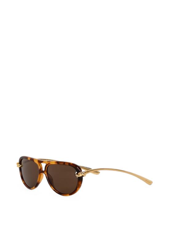 26FW 보테가베네타 선글라스 841235VBL80 1315 HAVANA GOLD BROWN - BOTTEGA VENETA
