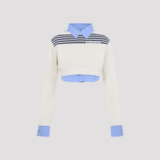 26FW 발렌시아가 반팔 티셔츠 876833T3464 4282 WHITE