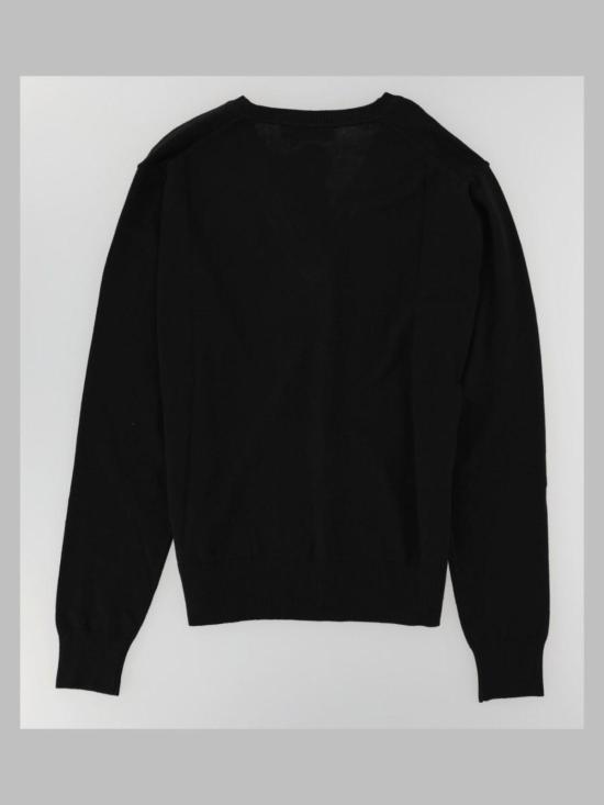 비비안웨스트우드 마크 브이넥 스웨터 27010037 Y001VN402 BLACK - VIVIENNE WESTWOOD