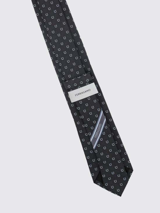 26FW 살바토레 페라가모 넥타이 794458 351424 Charcoal - SALVATORE FERRAGAMO