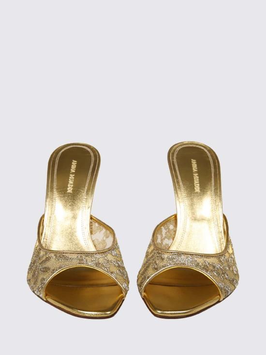 26FW 아미나 무아디 스니커즈 ALEXA LACE SLIPPER 95 NAPPA GOLD Grey - AMINA MUADDI