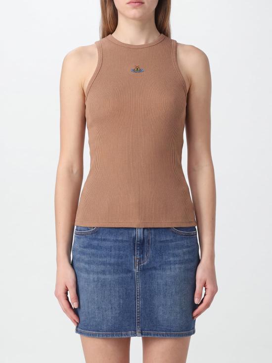 26FW 비비안웨스트우드 캐시미어 블렌드 니트웨어 3G01003ZJ00BO D401 Beige