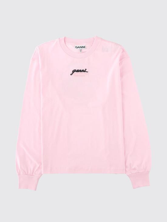 26FW 가니 반팔 티셔츠 A1050223 868 Pink - GANNI