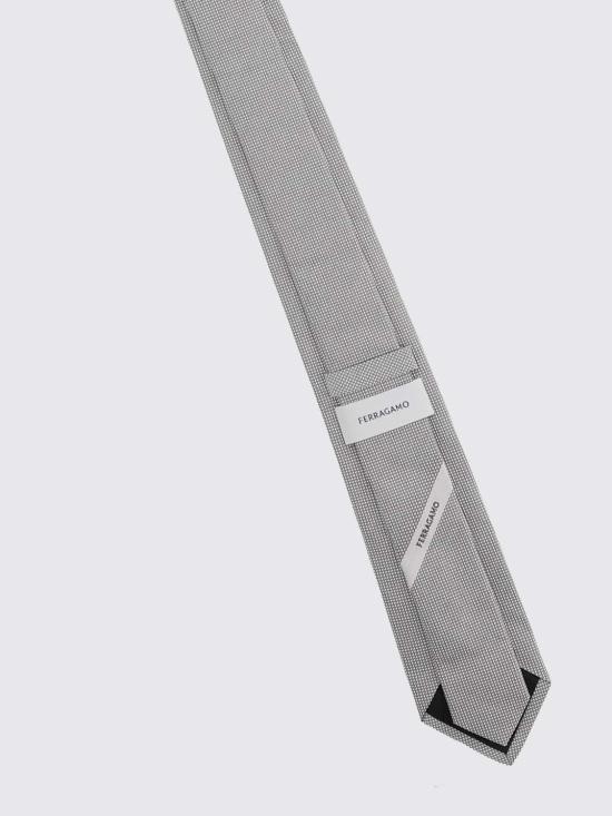 26FW 살바토레 페라가모 넥타이 771494 350927 Grey - SALVATORE FERRAGAMO