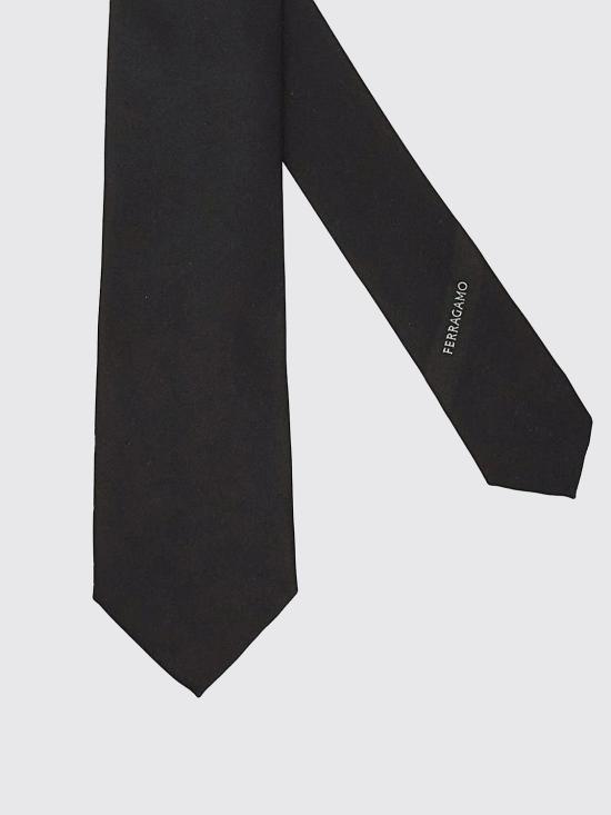 26FW 살바토레 페라가모 넥타이 763128 352655 Black - SALVATORE FERRAGAMO