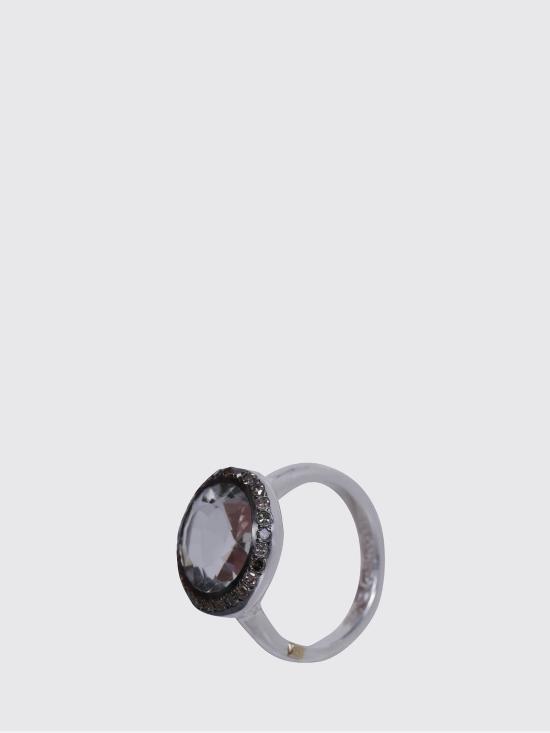 26FW 로사 마리아 쥬얼리 보석 RG080380 SILVER COGNAC