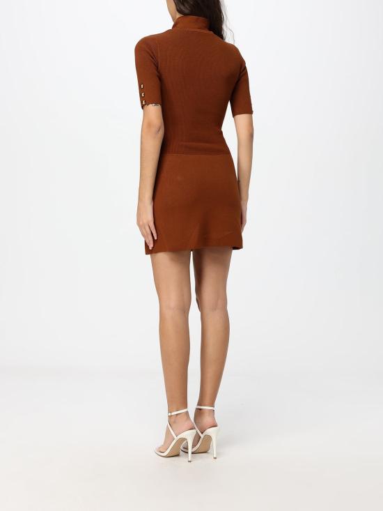 26FW 엘리자베타프랜치 롱 원피스 AM04S66E2 FQ3 Brown - ELISABETTA FRANCHI