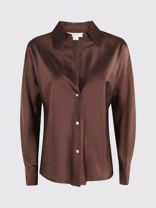 26FW 빈스 셔츠 V055413024 222ESP Brown - VINCE