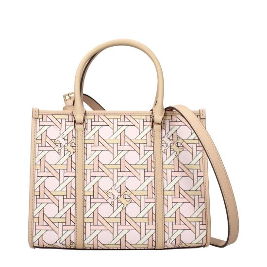  토리버치 가방 패브릭 핸드백 핑크 - TORY BURCH