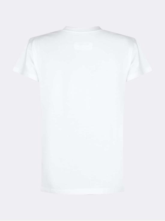 26FW MM6 메종마르지엘라 뉴메릭 코튼 저지 티셔츠 S52GC0327M20258 101 White - MM6 MAISON MARGIELA