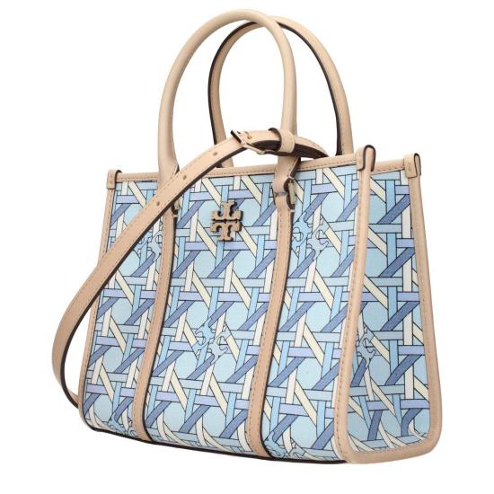  토리버치 가방 패브릭 핸드백 라이트 블루 - TORY BURCH