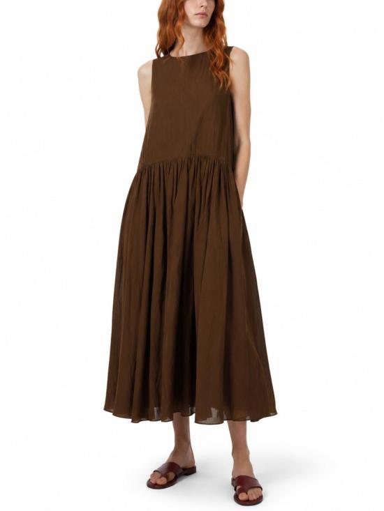 26FW 우마 왕 원피스 UP5007 UW240 BROWN - UMA WANG