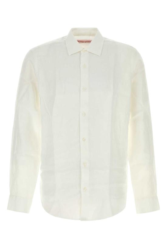 26FW 올레바 브라운 긴팔 셔츠 274659 WHITE