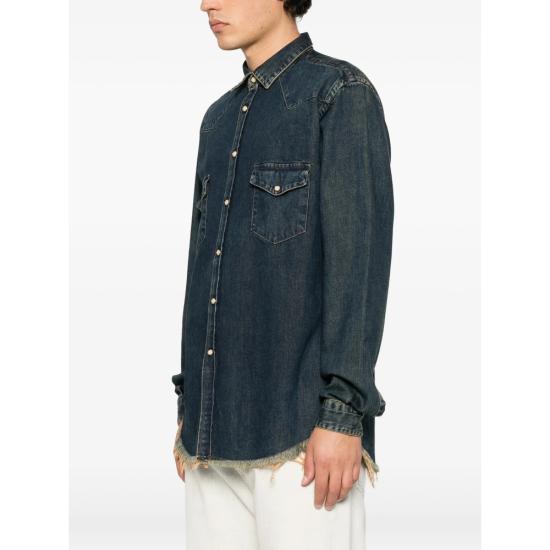 26FW INLINUM 셔츠 26F101 COFFE BLUE - INLINUM