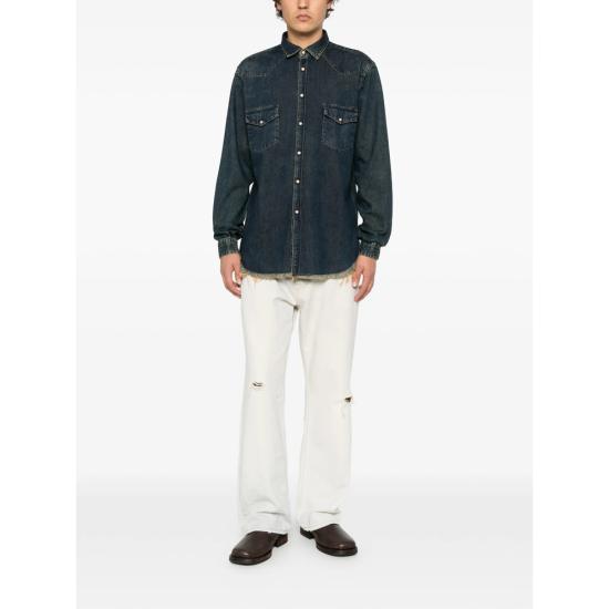 26FW INLINUM 셔츠 26F101 COFFE BLUE - INLINUM