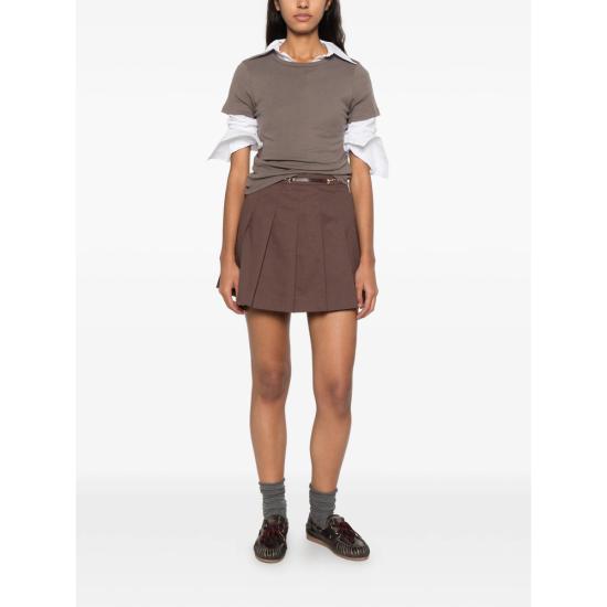 27SS 스포티앤리치 미디 스커트 SK0328300BR CHOCO BROWN - SPORTY & RICH