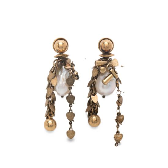 26FW 드리스 반 노튼 이어링 0082 018200 913 GOLD NEUTRALS