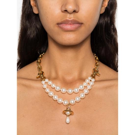 26FW 비비안웨스트우드 목걸이/팬던트 6301015Q 02RA73 RA73 GOLD NEUTRALS - VIVIENNE WESTWOOD