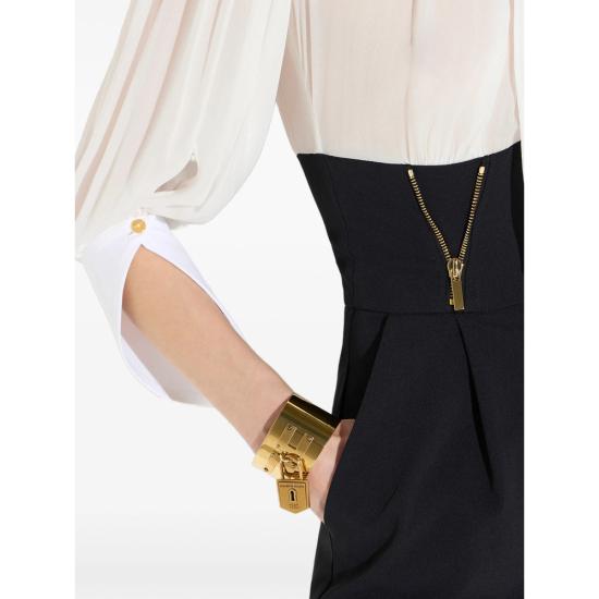 26FW 엘리자베타프랜치 원피스 TU06566E2 309 WHITE BLACK - ELISABETTA FRANCHI
