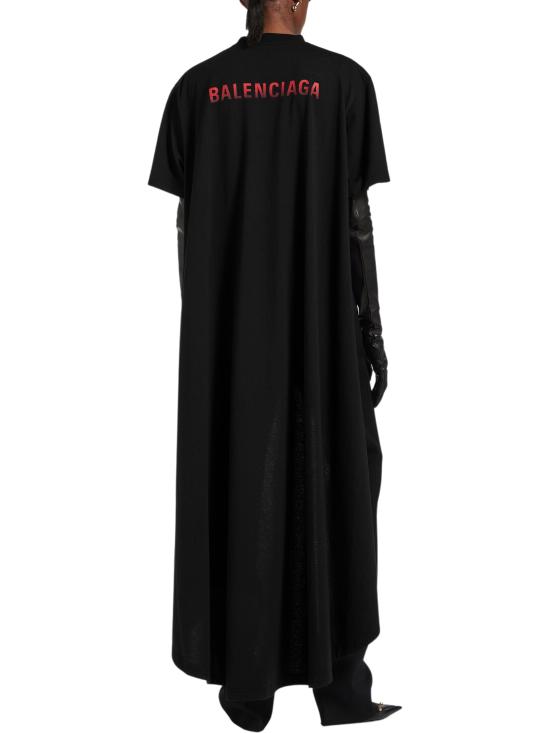 26FW 발렌시아가 백 그래디언트 트레인 티셔츠 871740 TVVE61000 BLACK - BALENCIAGA