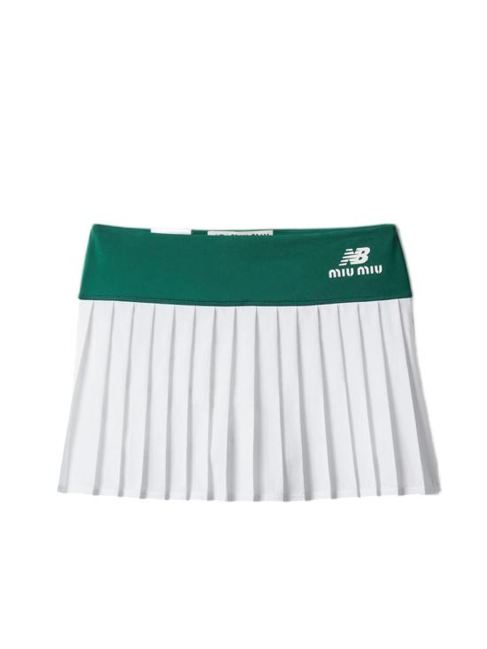 26FW 미우미우 X 뉴발란스 미디 스커트 MJD223 18GEF0F8N GREEN