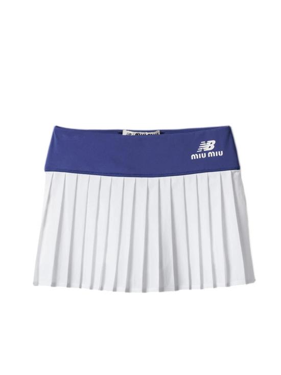 26FW 미우미우 X 뉴발란스 미디 스커트 MJD223 18GEF0X32 NAVY