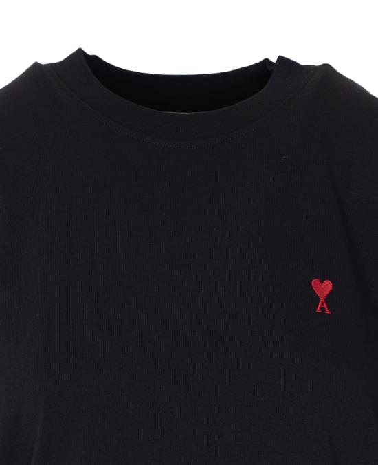 26FW 아미 알렉산드르 마티우시 반팔 티셔츠 BFUTS035 724001 BLACK - AMI ALEXANDRE MATIUSSI