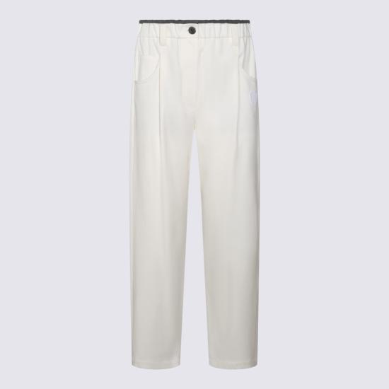 26FW 브루넬로 쿠치넬리 팬츠 MA126P9330 C1542 OFF WHITE