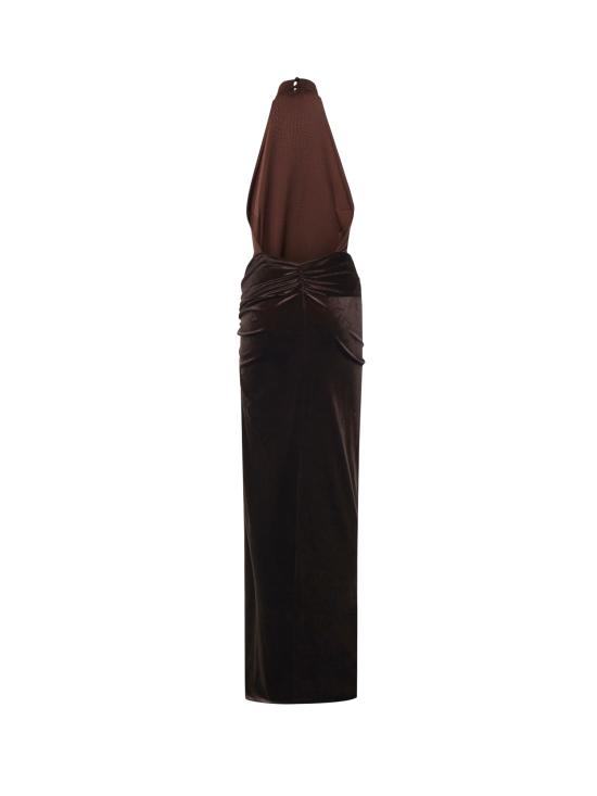 26FW 안다마네 미디 원피스 TM200149A TJP185641 DARK BROWN - ANDAMANE