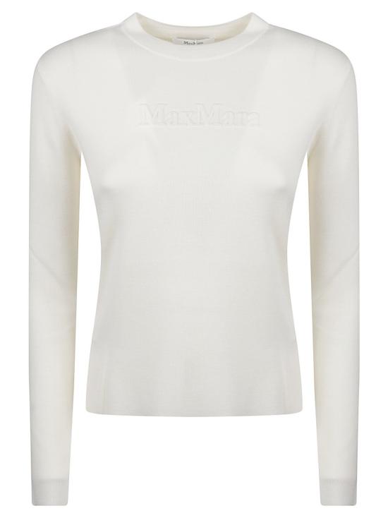 26FW 막스마라 만토 스웨터 2621366082600 White