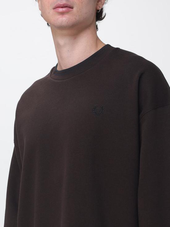 26FW 프레드페리 긴팔 티셔츠 FPM349759 33C Brown - FRED PERRY