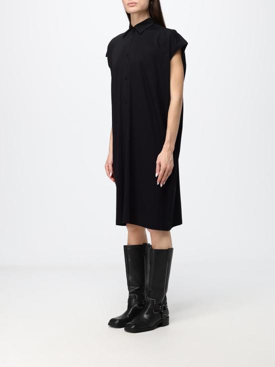 26FW 토템 롱 원피스 263WRD0348FB0669 001 Black - TOTEME