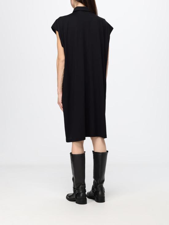 26FW 토템 롱 원피스 263WRD0348FB0669 001 Black - TOTEME