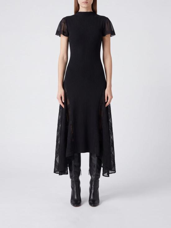 26FW 랑방 롱 원피스 RWDR0081K121H26 10 Black