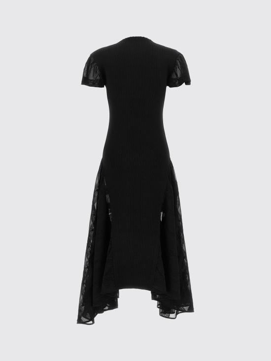 26FW 랑방 롱 원피스 RWDR0081K121H26 10 Black - LANVIN