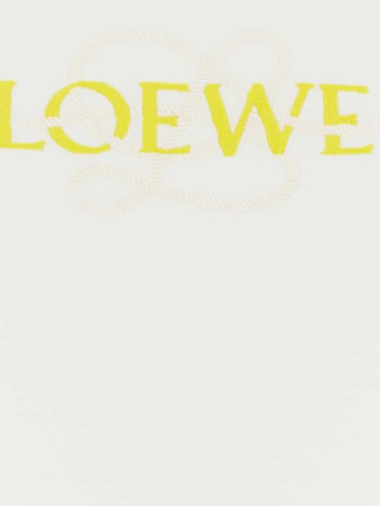 26FW 로에베 로고 코튼 블렌드 티셔츠 S359Y22XAV 2100 White - LOEWE