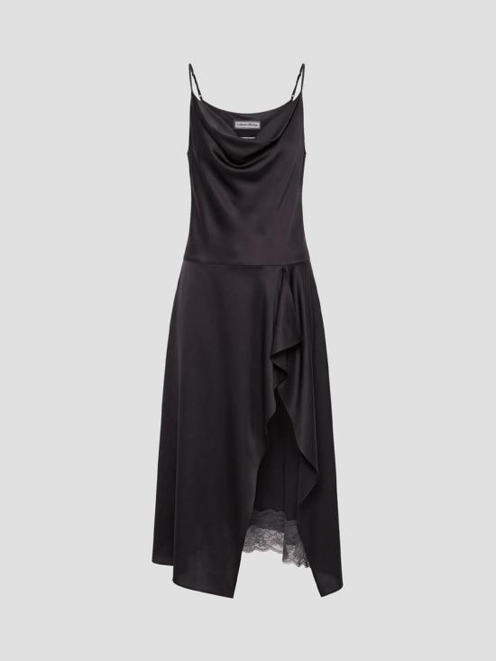 26FW 아크네 스튜디오 샤이니 새틴 슬립 드레스 A20963 ADM Brown - ACNE STUDIOS