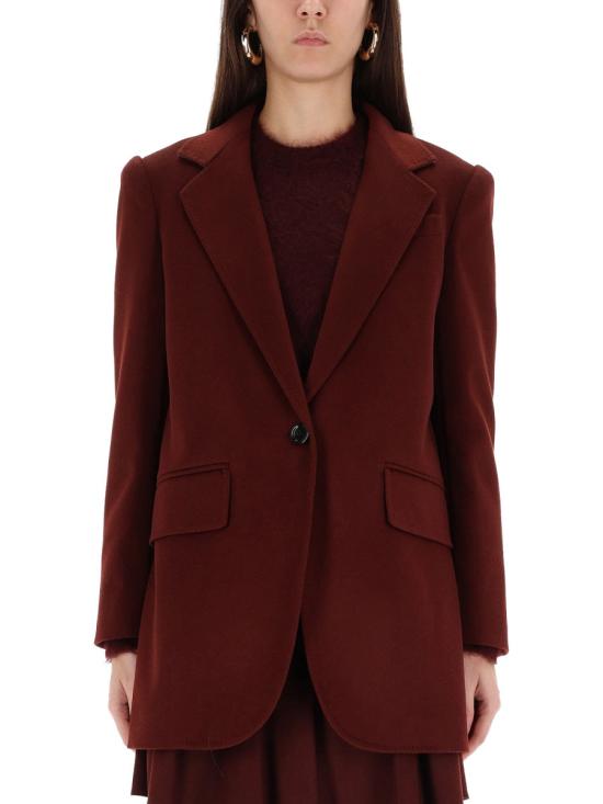 25FW 막스마라 ARICCIA 아리차 싱글 브레스티드 테일러드 블레이저 자켓 2521046243600 362043 RED - MAX MARA