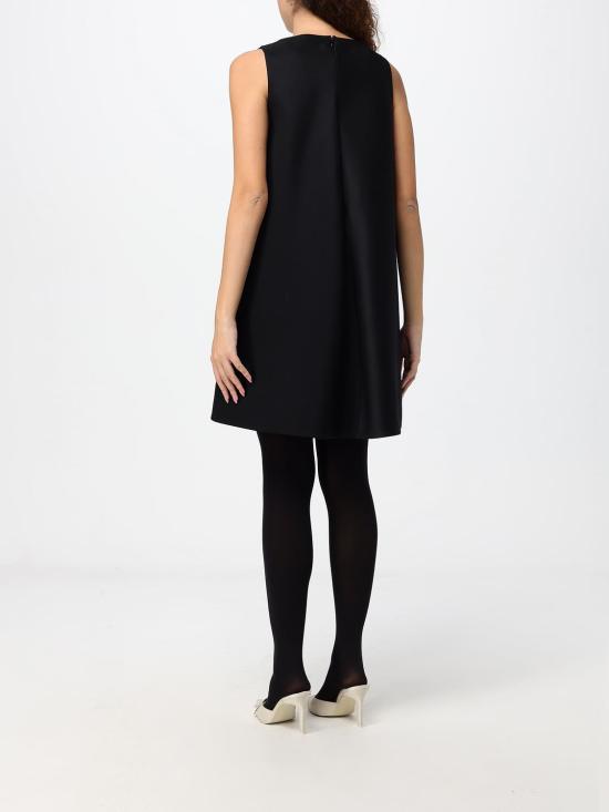 26FW 발렌시아가 A-라인 울 드레스 A009P3TUT22 1000 Black - BALENCIAGA