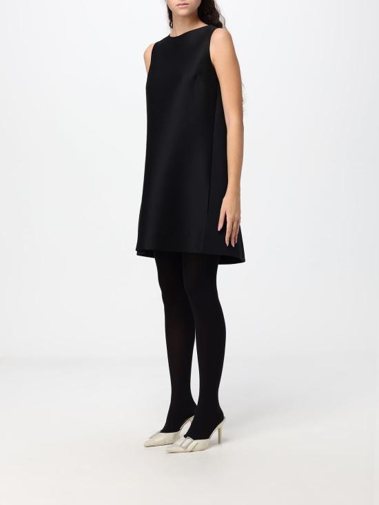 26FW 발렌시아가 A-라인 울 드레스 A009P3TUT22 1000 Black - BALENCIAGA