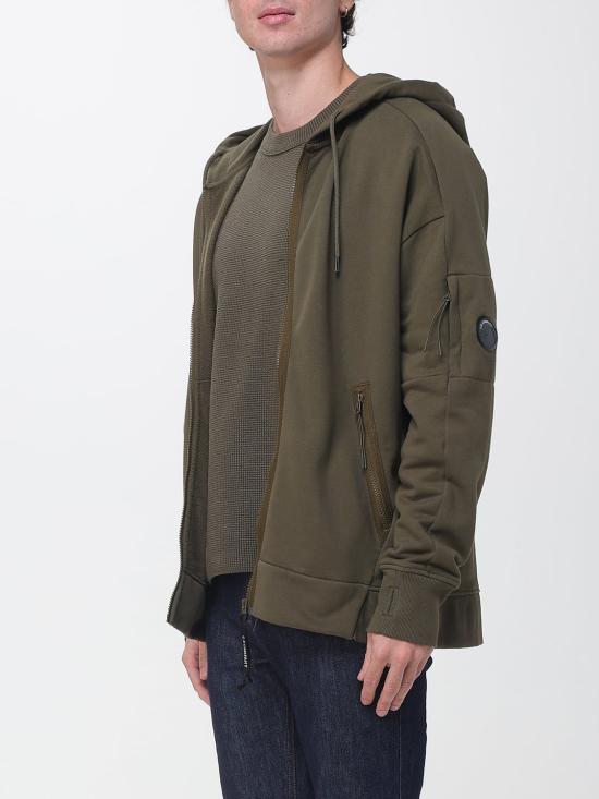 26FW 씨피 컴퍼니 긴팔 티셔츠 21CMKN057A110754A 683 Olive - C.P. COMPANY