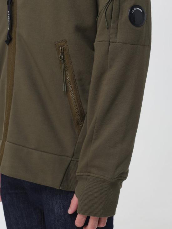 26FW 씨피 컴퍼니 긴팔 티셔츠 21CMKN057A110754A 683 Olive - C.P. COMPANY