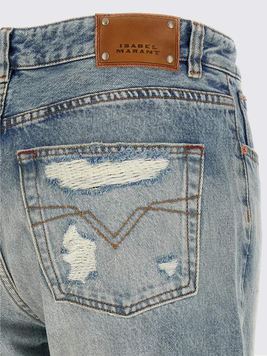 26FW 이자벨마랑 다야 크롭 데님 진 PA0807FAD4H01I 30VU Blue - ISABEL MARANT