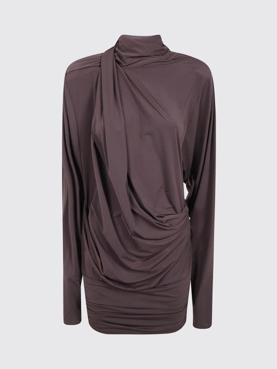 26FW 엔타이어 스튜디오 롱 원피스 ESFW26DR03611 C721 Brown - ENTIRE STUDIOS