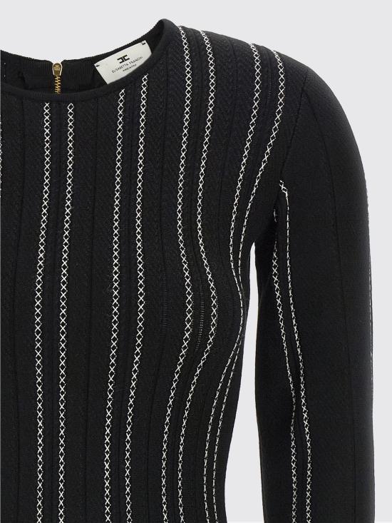 26FW 엘리자베타프랜치 롱 원피스 AM39Q67E2 685 Black - ELISABETTA FRANCHI