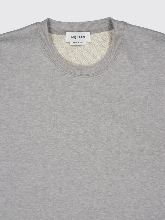26FW 알렉산더 맥퀸 긴팔 티셔츠 873696QXAAM 1401 Grey - ALEXANDER MCQUEEN