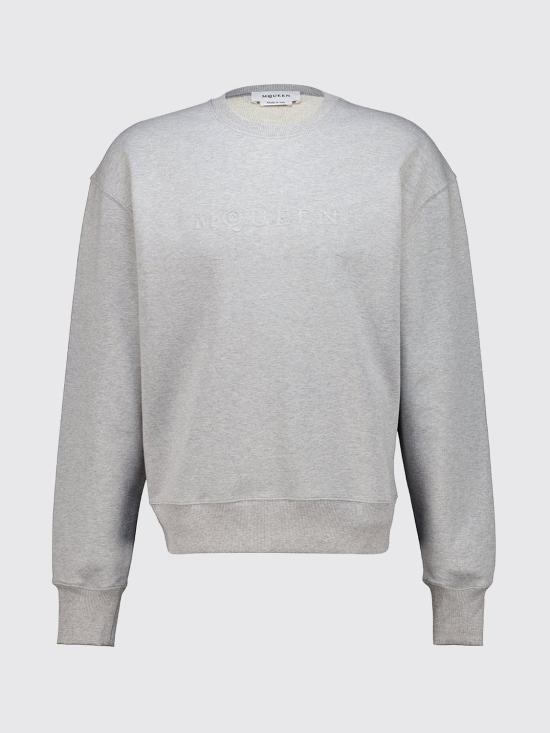 26FW 알렉산더 맥퀸 긴팔 티셔츠 873696QXAAM 1401 Grey - ALEXANDER MCQUEEN